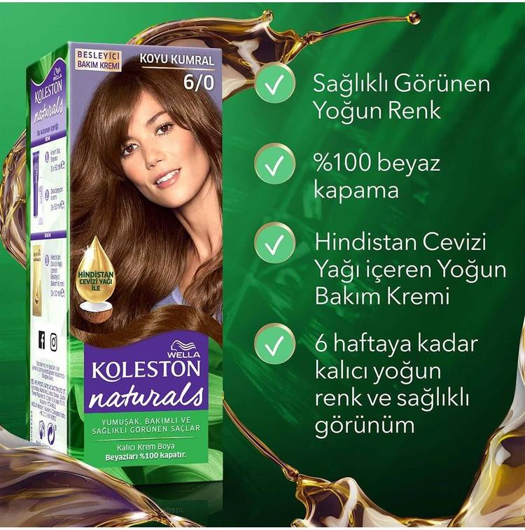 Wella Koleston Naturals Hair Dye - 6/0 Dark Blonde