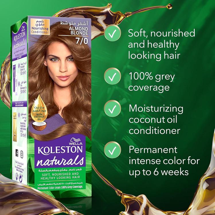 Wella Koleston Naturals Hair Dye - 7/0 Brunette