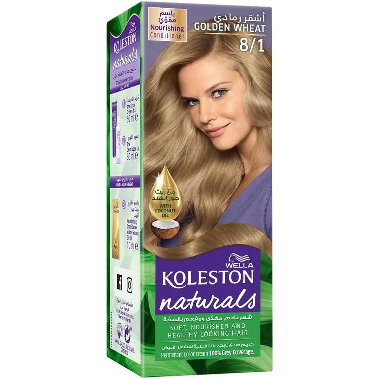 Wella Koleston Naturals Hair Dye - 8/1 Light Ash Blonde