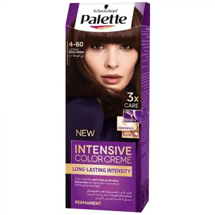 Schwarzkopf Palette Intensive Color Creme - 4-60 Lustrous Middle Brown