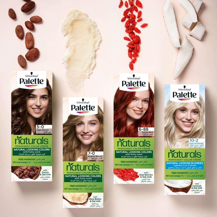 Schwarzkopf Palette Naturals Permanent Hair Color Creme - 6-88 Granat Red 