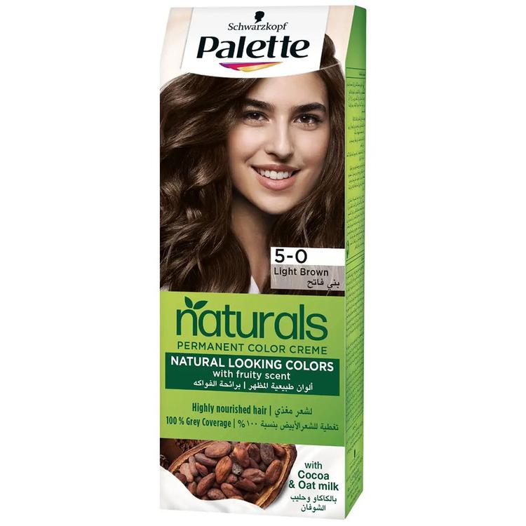 Schwarzkopf Palette Naturals Permanent Hair Color Creme - 5-0 Light Brown