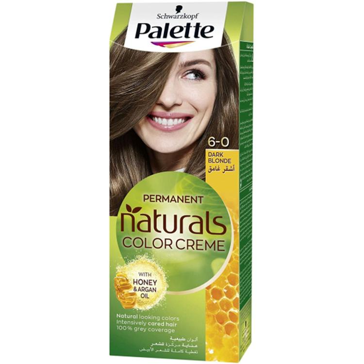 Schwarzkopf Palette Naturals Permanent Hair Color Creme - 6.0 Dark Blonde