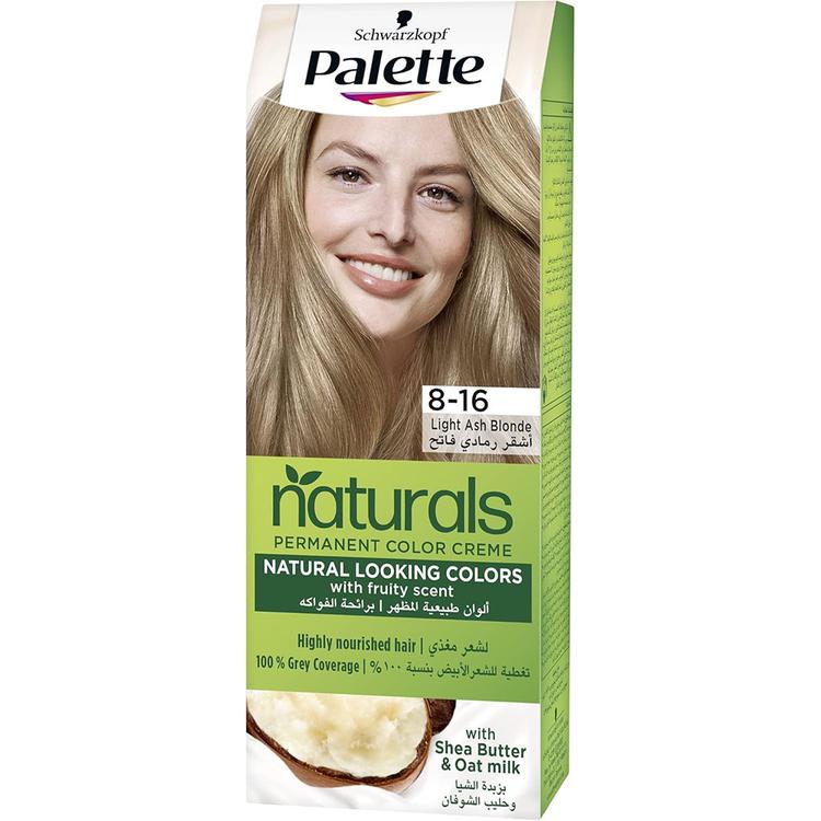 Schwarzkopf Palette Naturals Permanent Hair Color Creme - 8-16 Light Ash Blonde