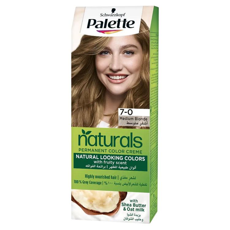 Schwarzkopf Palette Naturals Permanent Hair Color Creme - 7-0 Medium Blonde