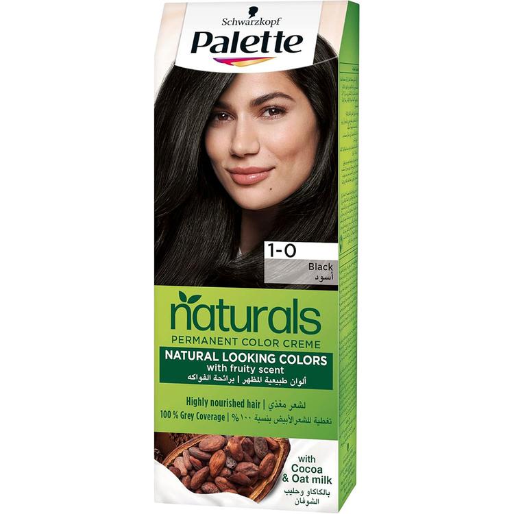 Schwarzkopf Palette Naturals Permanent Hair Color Creme - 1-0 Black