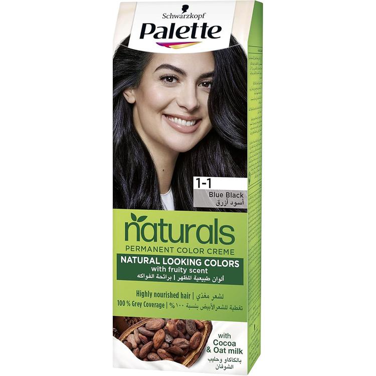 Schwarzkopf Palette Naturals Permanent Hair Color Creme - 1-1 Blue Black
