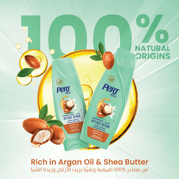 Pert Plus Intense Repair Shampoo With Argan Oil & Shea Butter - 600 ml