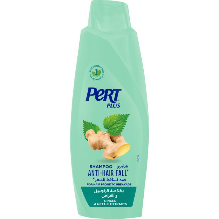 Pert Plus Anti-Hair Fall Shampoo With Ginger & Nettle Extracts - 600 ml