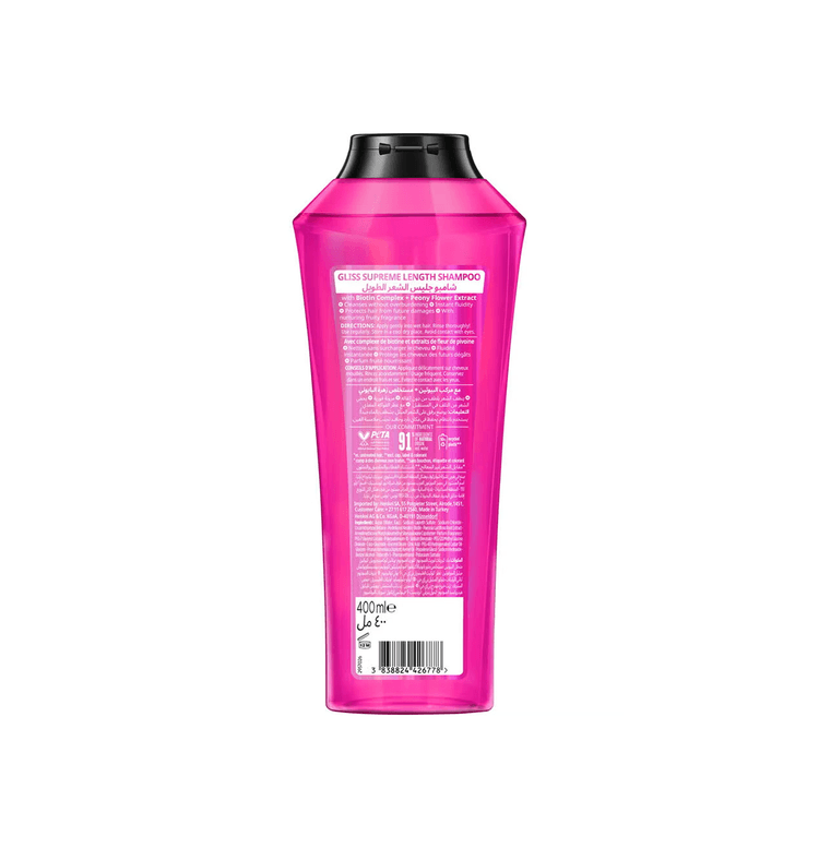Schwarzkopf Gliss Supreme Length Shampoo - 400 ml