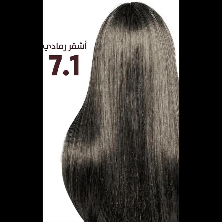 Argan Hair Coloring Oil Kit - Ash Blond 7.1