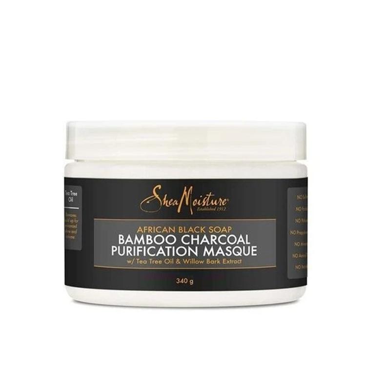 Shea Moisture African Black Soap Bamboo Charcoal Hair Mask - 340 g