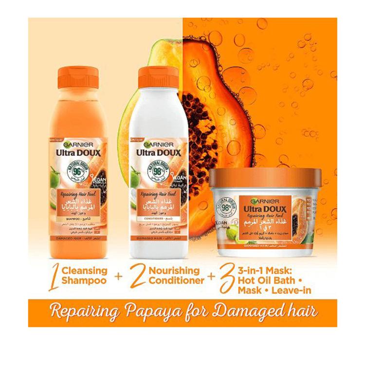 Garnier Ultra Doux Repairing Papaya Hair Food Conditioner - 350 ml
