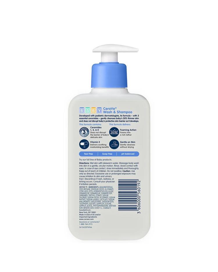 CeraVe Baby Wash & Shampoo - 237 ml