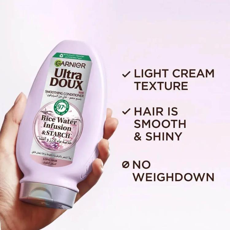 Garnier Ultra Doux Rice Water Infusion & Starch Conditioner - 360 ml