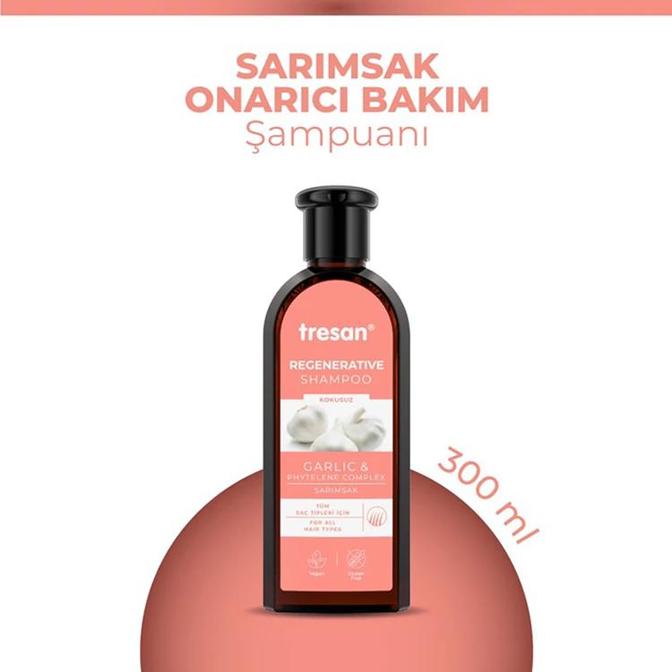 Tresan Garlic Repair Care Shampoo - 300 ml