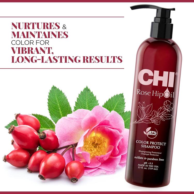CHI Rose Hip Oil Color Protect Shampoo - 739 ml