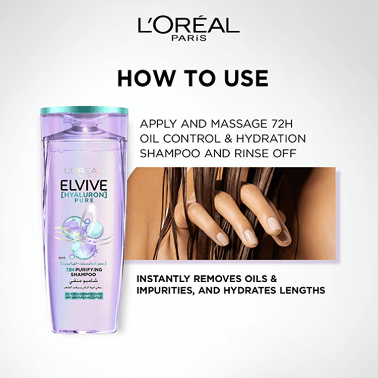 L’Oréal Paris Elvive Hyaluron Pure Purifying Shampoo - 400 ml