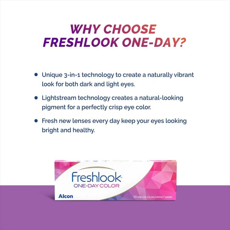 Freshlook One-Day Color Contact Lenses - Gray (10 Lens)