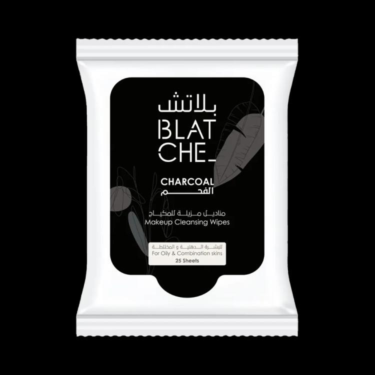 Blatche Makeup Remover Wipes Charcoal - 25 pcs