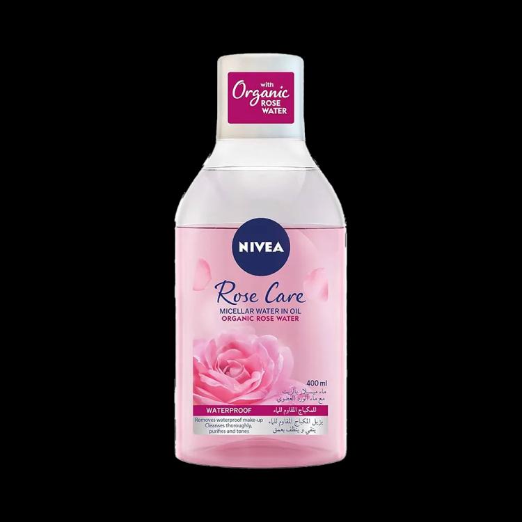 Nivea Rose Care Micellar Water in Oil Organic Rose Water Waterproof - 400 ml