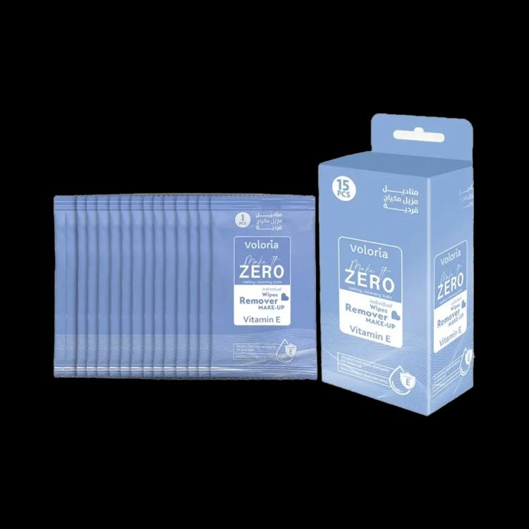 Voloria Make It Zero Make-Up Remover Wipes - 15 pcs