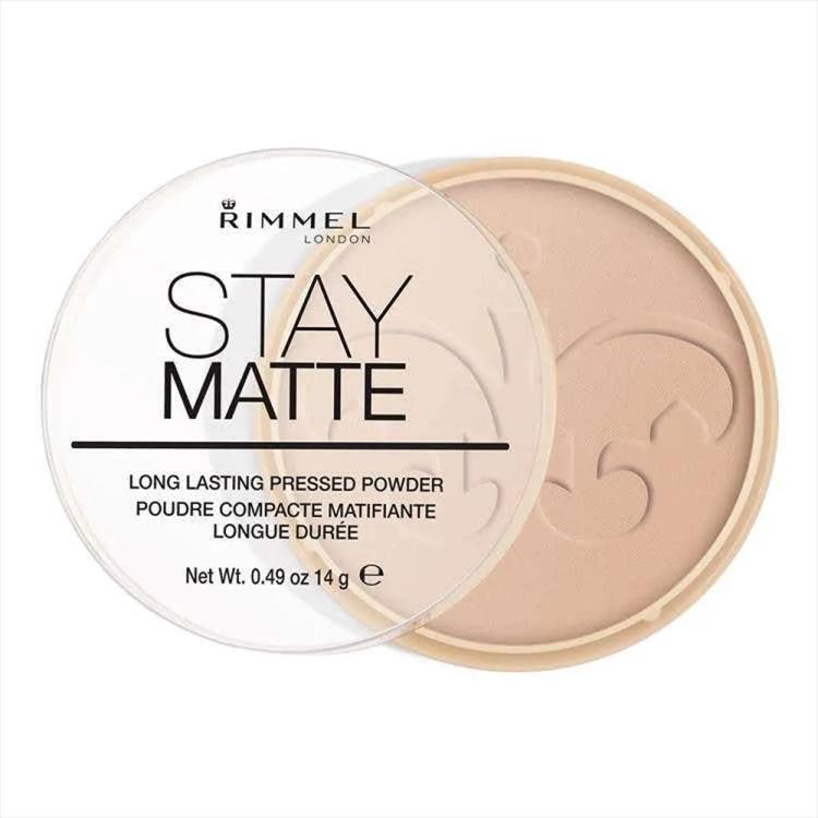 Rimmel London Stay Matte Pressed Powder - 005 Silky Beige (14 g)