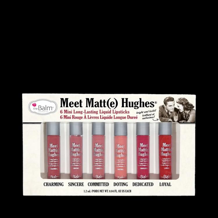 The Balm Meet Matt(e) Hughes Mini Lipstick Set - Vol 1 (6 pcs)