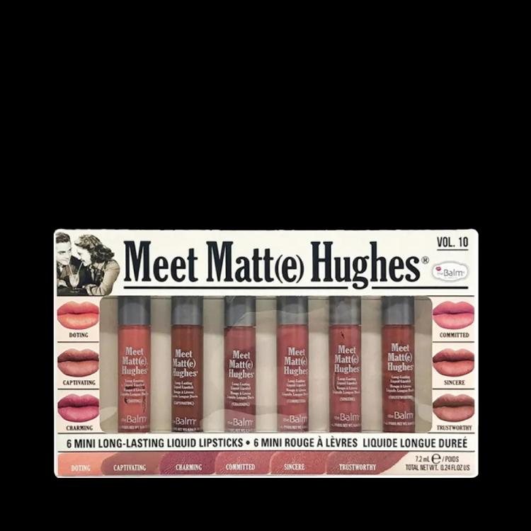 The Balm Meet Matt(e) Hughes Mini Lipstick Set - Vol. 10 (6 pcs)
