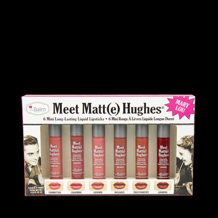 The Balm Meet Matt(e) Hughes Mini Lipstick Set - Vol. 13 (6 pcs)