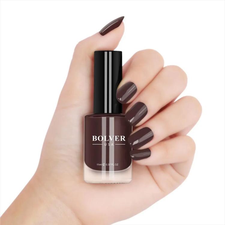 Bolver USA Nail Polish - 609 Dark Brown (11 ml)