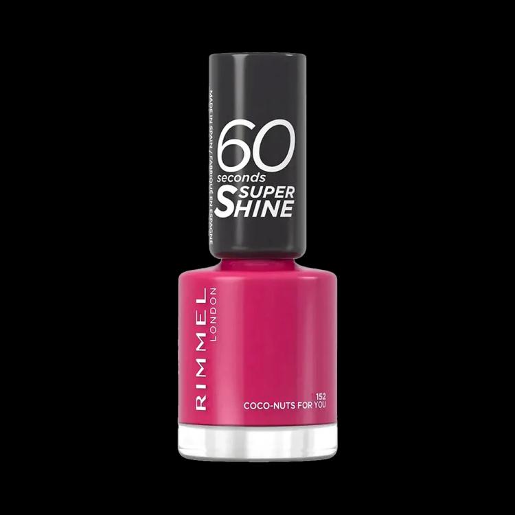 Rimmel London 60 Seconds Super Shine Nail Polish - 152 Coco-Nuts For You (8 ml)