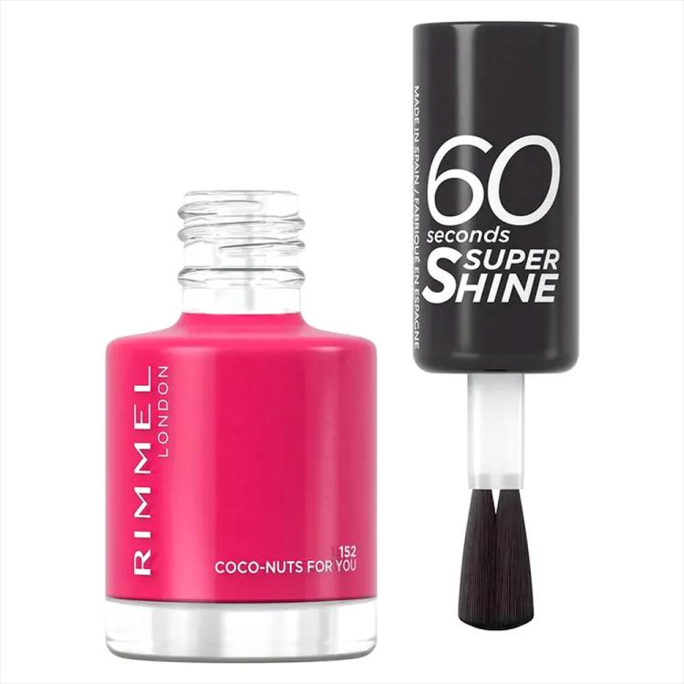 Rimmel London 60 Seconds Super Shine Nail Polish - 152 Coco-Nuts For You (8 ml)