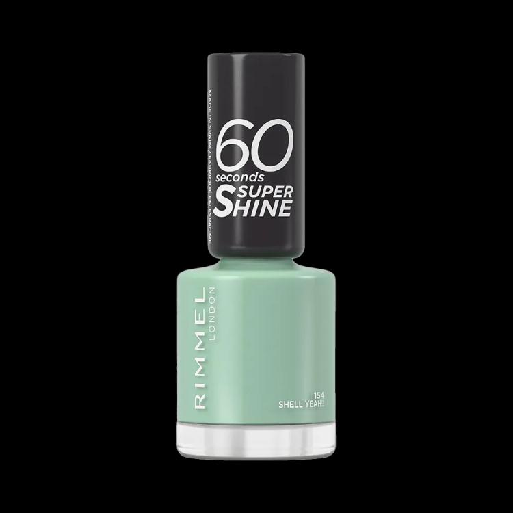 Rimmel London 60 Seconds Super Shine Nail Polish - 154 Shell Yeah! (8 ml)