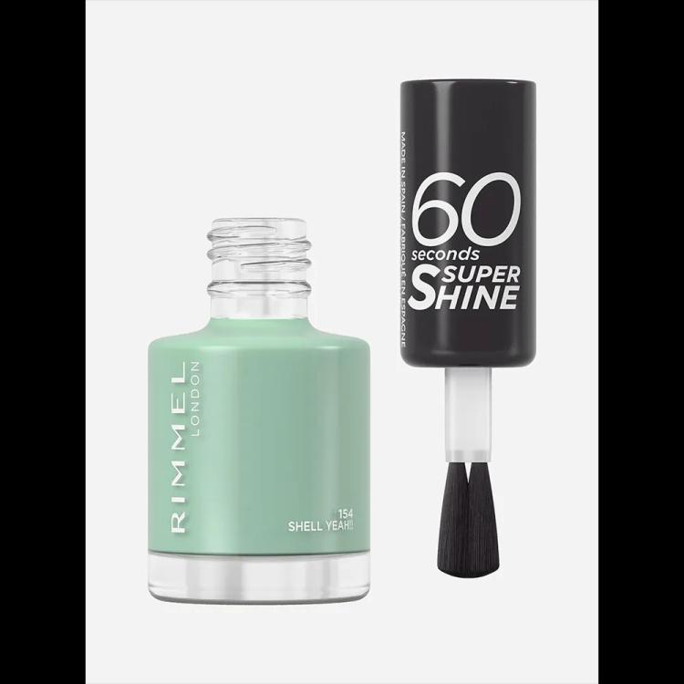 Rimmel London 60 Seconds Super Shine Nail Polish - 154 Shell Yeah! (8 ml)