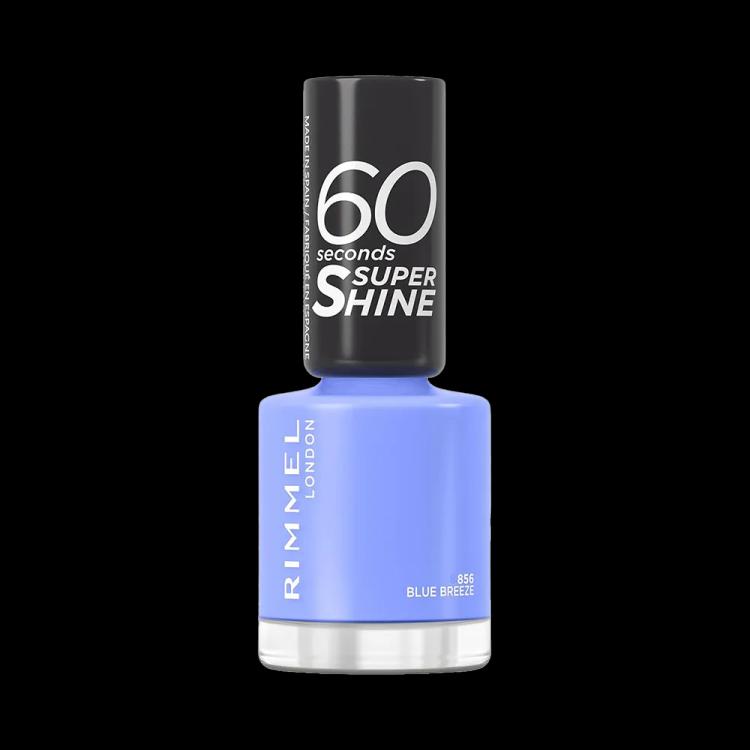 Rimmel London 60 Seconds Super Shine Nail Polish - 856 Blue Breeze (8 ml)
