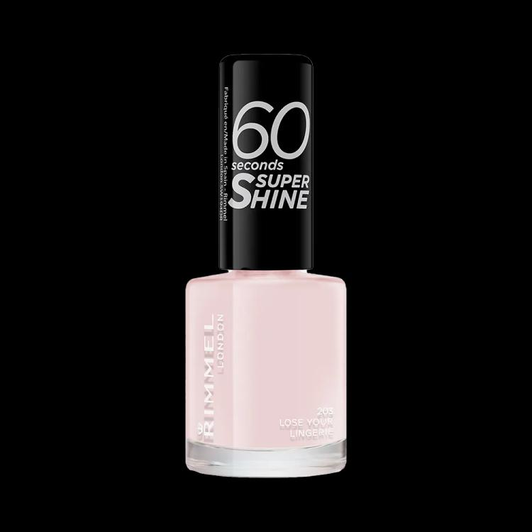 Rimmel London 60 Seconds Super Shine Nail Polish - 203 Lose Your Lingerie (8 ml)