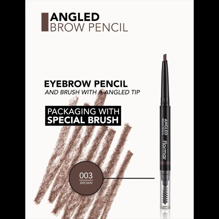 Flormar Angled Brow Pencil - 003 Brown (6.16 g)