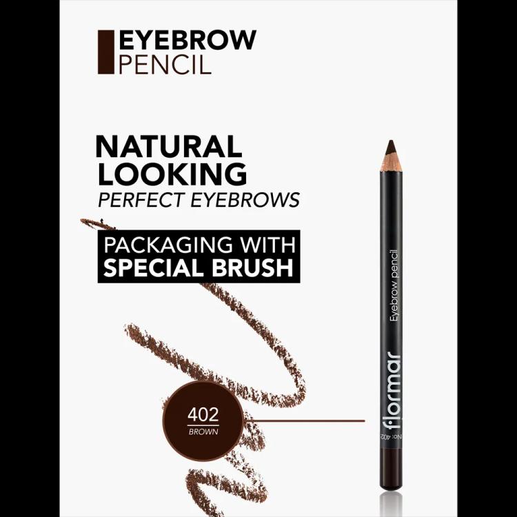 Flormar Eyebrow Pencil - 402 Brown (4.45 g)