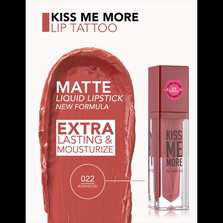 Flormar Kiss Me More Lip Tattoo - 022 Rosewood