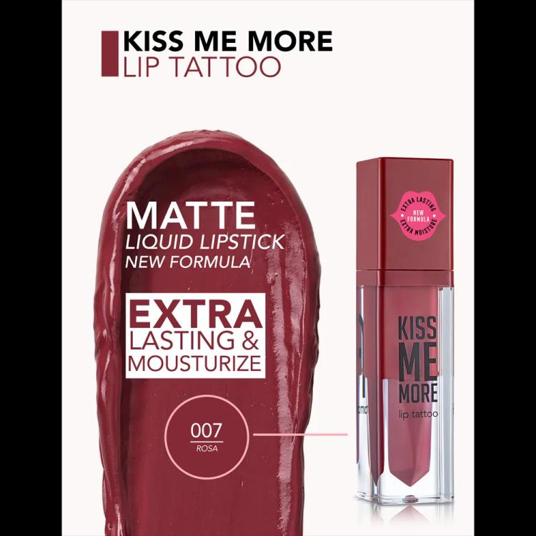 Flormar Kiss Me More Lip Tattoo - 007 Rosa