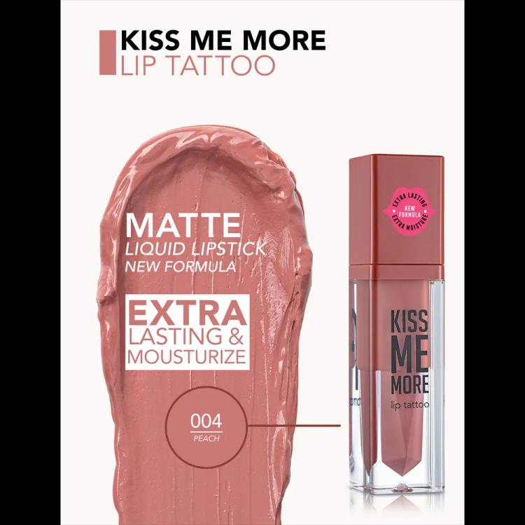 Flormar Kiss Me More Lip Tattoo - 004 Peach