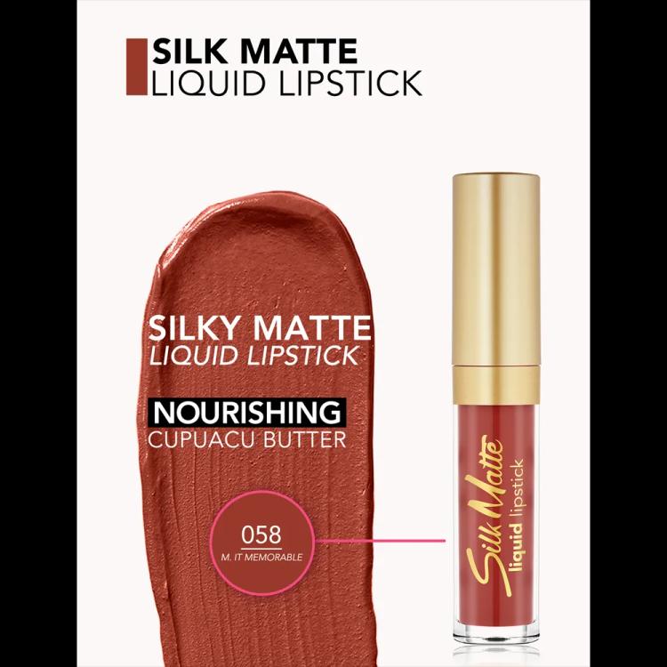 Flormar Silk Matte Liquid Lipstick - 058 Make It Memorable