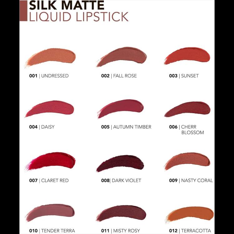 Flormar Silk Matte Liquid Lipstick - 005 Autumn Timber