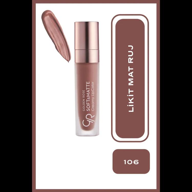 Golden Rose Soft & Matte Creamy Lipcolor - 106 Milky Coffee