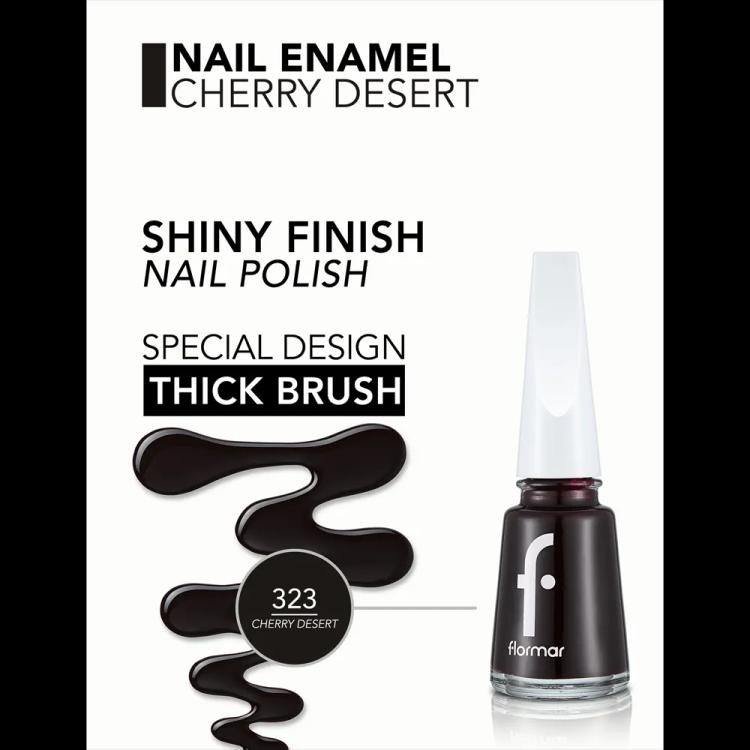 Flormar Nail Enamel - 323 Cherry Dessert New (11 ml)