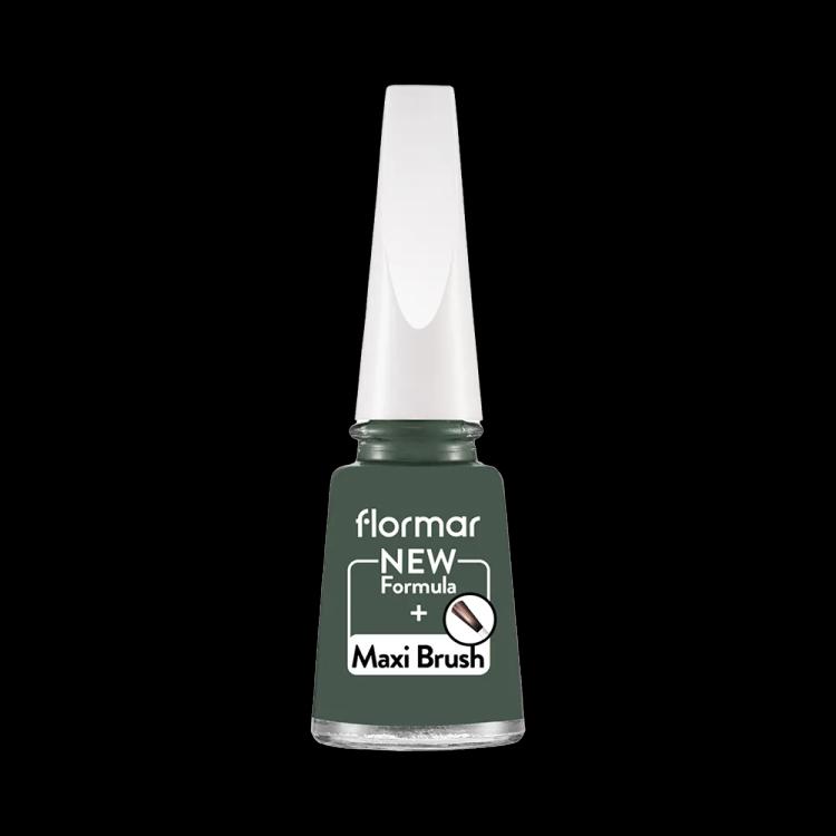 Flormar Nail Enamel - 453 Khaki Green New (11 ml)
