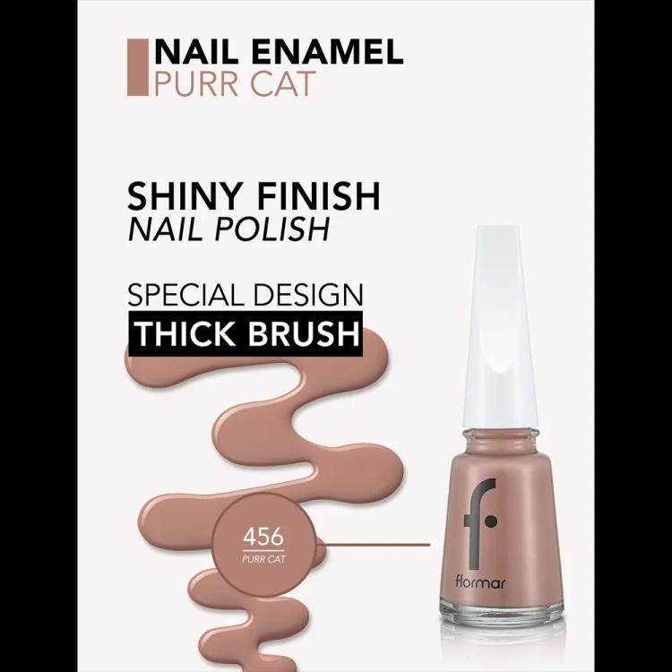 Flormar Nail Enamel - 456 Purr Cat New (11 ml)