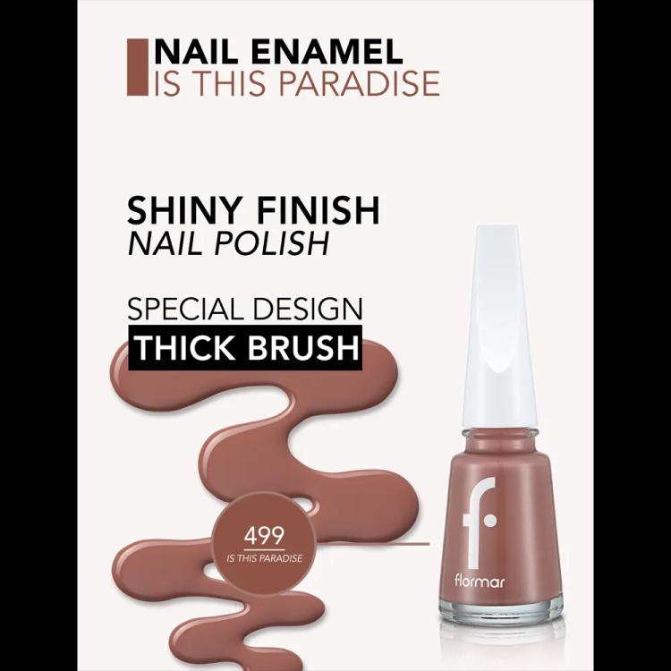 Flormar Nail Enamel - 499 Is This Paradise New (11 ml)