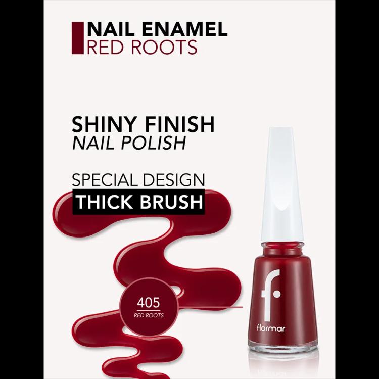 Flormar Nail Enamel - 405 Red Roots New (11 ml)
